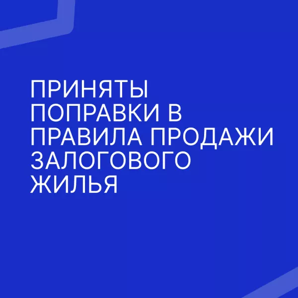 Приняты поправки в правила продажи залогового жилья